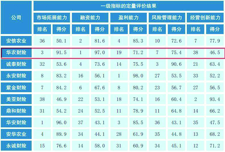 1509696316722755.jpg 价值成长性排名前10的财产保险公司的一级指标排名与得分.jpg